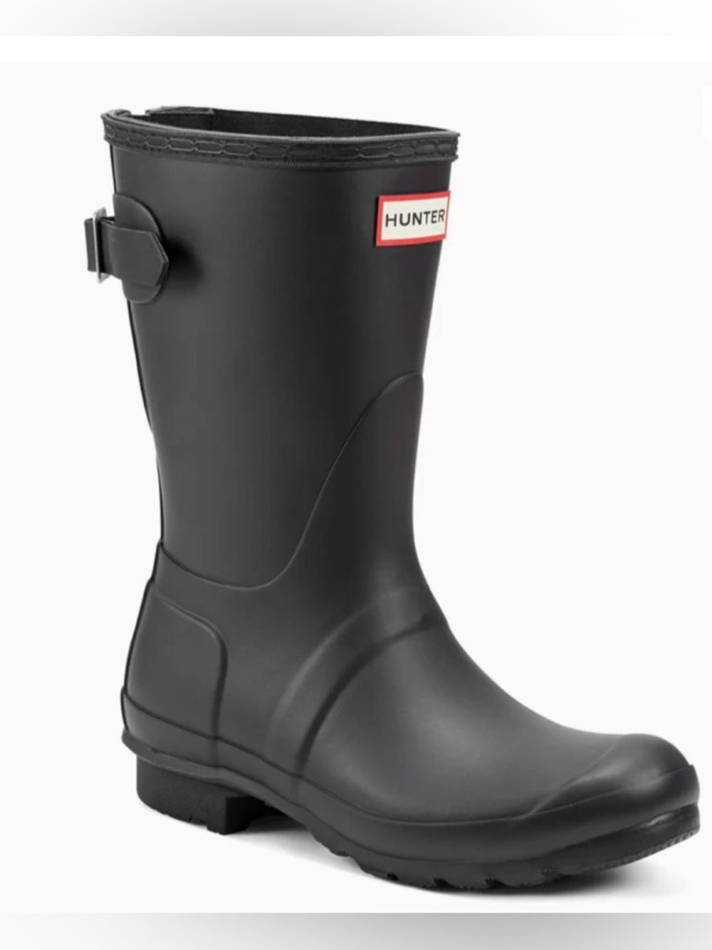 Hunter Original Short Rain Boots Black Women’s Size 7